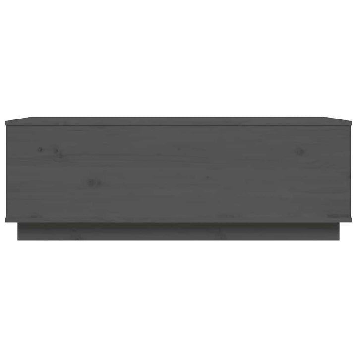 sofabord 100x50x35 cm massivt fyrretræ grå