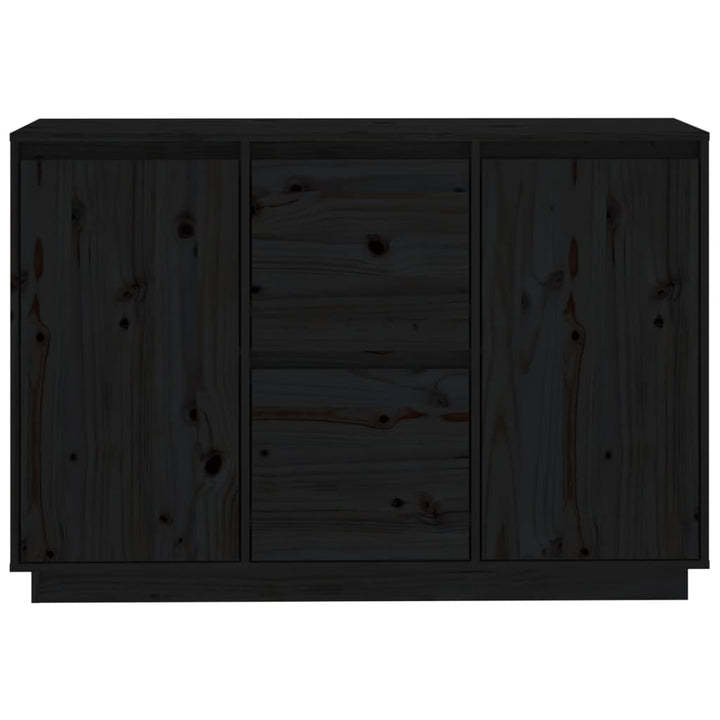 skænk 111x34x75 cm massivt fyrretræ grå
