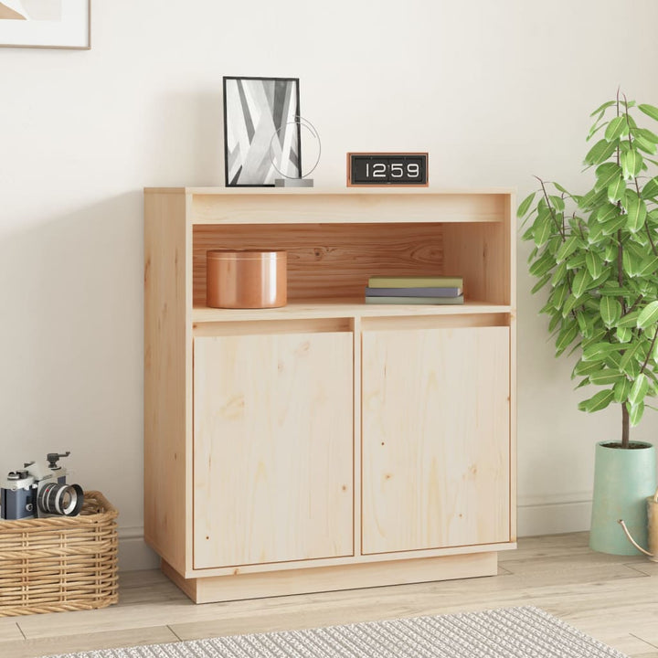 skænk 70x34x80 cm massivt fyrretræ