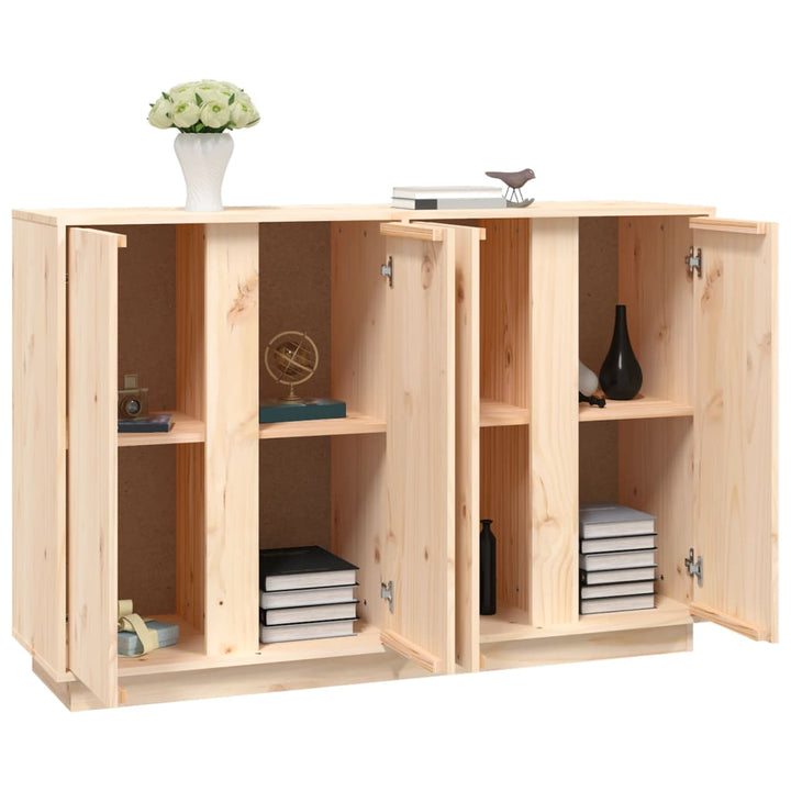 skænk 120x35x80 cm massivt fyrretræ