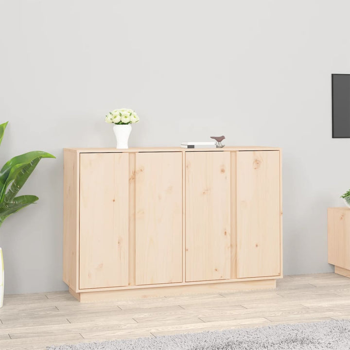 skænk 120x35x80 cm massivt fyrretræ
