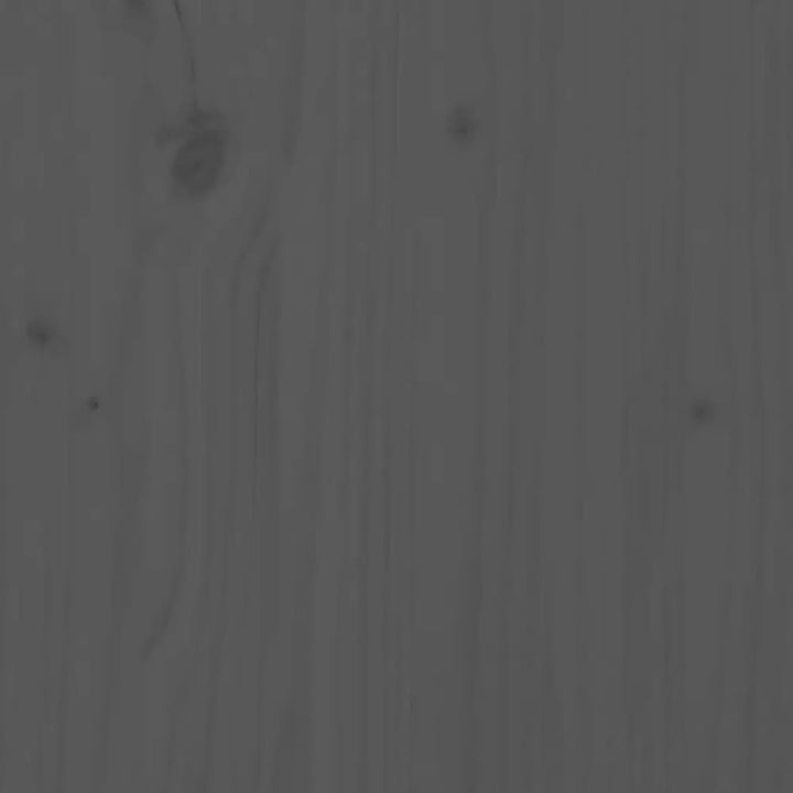 skrivebord 110x50x75 cm massivt fyrretræ grå