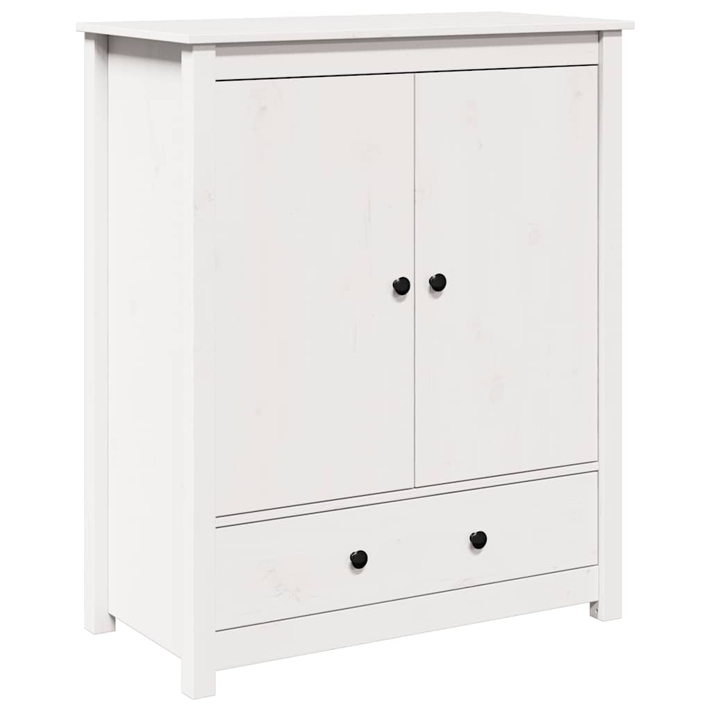 skab 83x41,5x100 cm massivt fyrretræ hvid