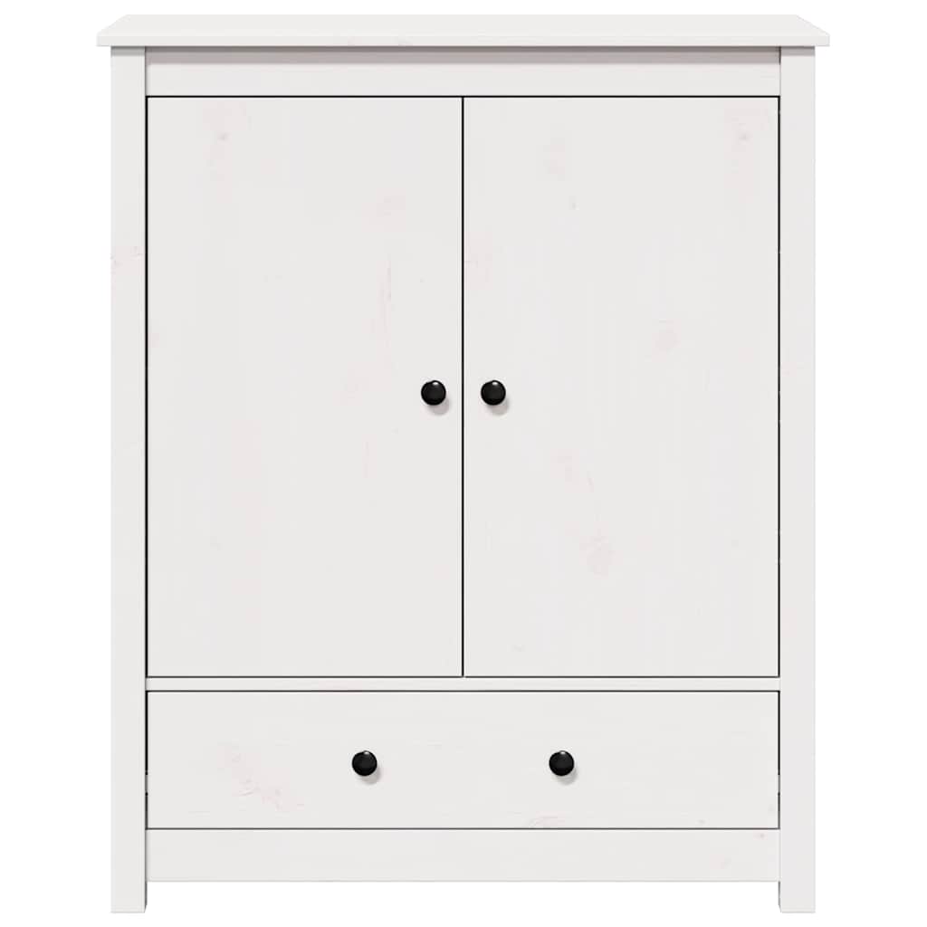 skab 83x41,5x100 cm massivt fyrretræ hvid