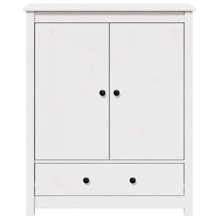 skab 83x41,5x100 cm massivt fyrretræ hvid