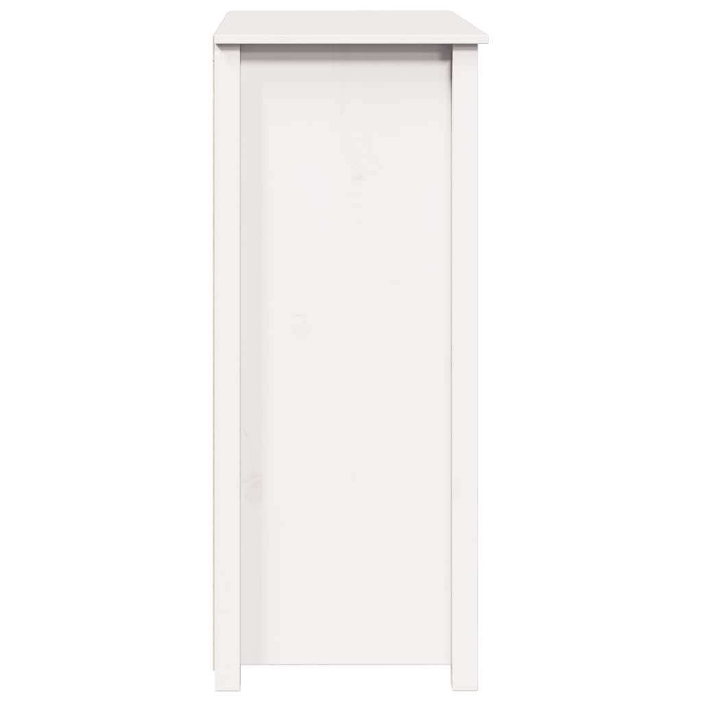 skab 83x41,5x100 cm massivt fyrretræ hvid