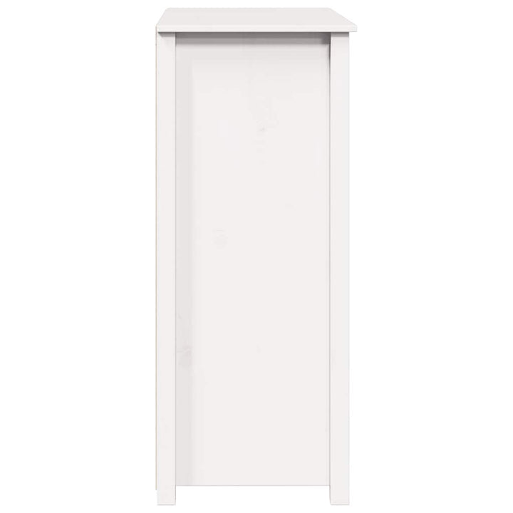 skab 83x41,5x100 cm massivt fyrretræ hvid