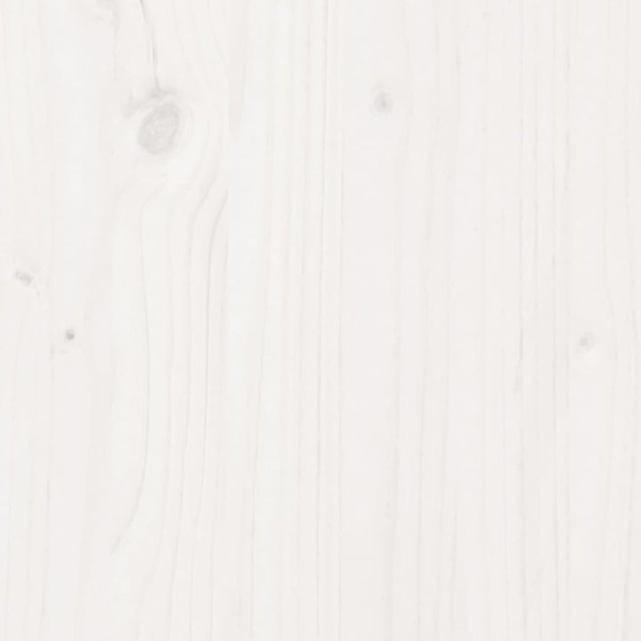 skab 80x35x154 cm massivt fyrretræ hvid