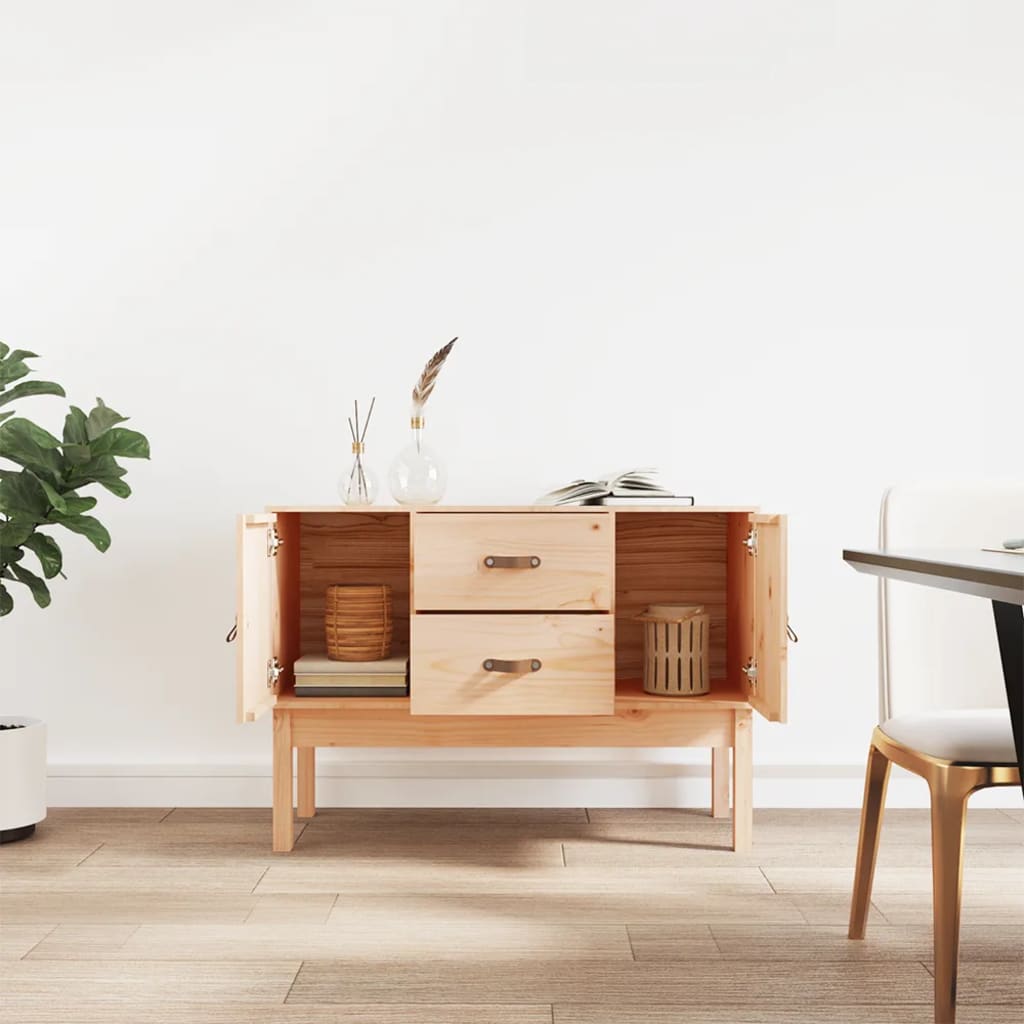 skænk 110x40x78 cm massivt fyrretræ