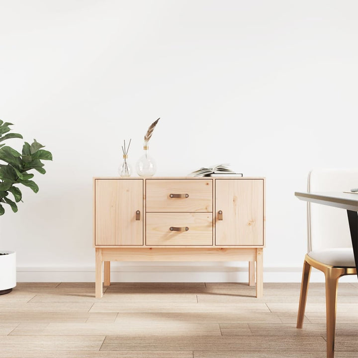 skænk 110x40x78 cm massivt fyrretræ