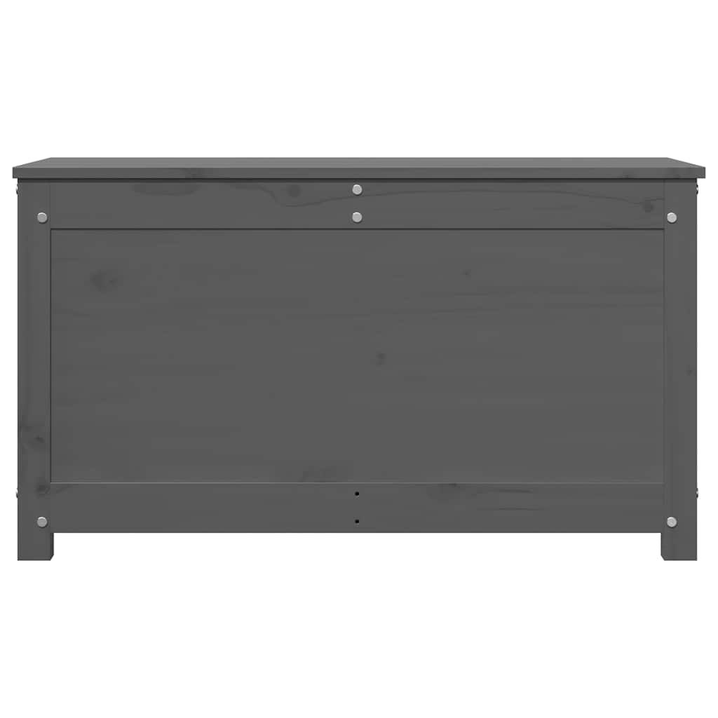 opbevaringskasse 80x40x45,5 cm massivt fyrretræ grå