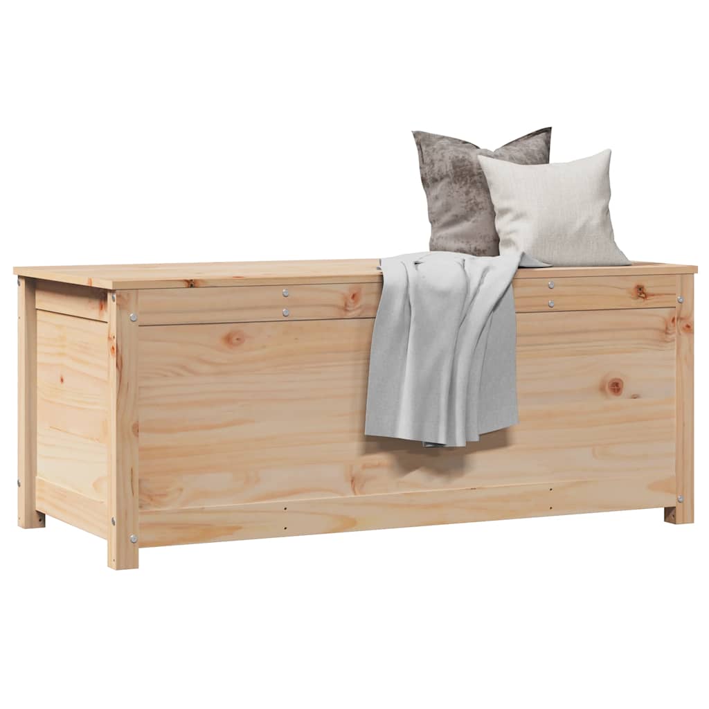 opbevaringskasse 110x50x45,5 cm massivt fyrretræ