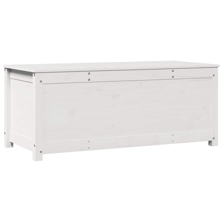 opbevaringskasse 110x50x45,5 cm massivt fyrretræ hvid