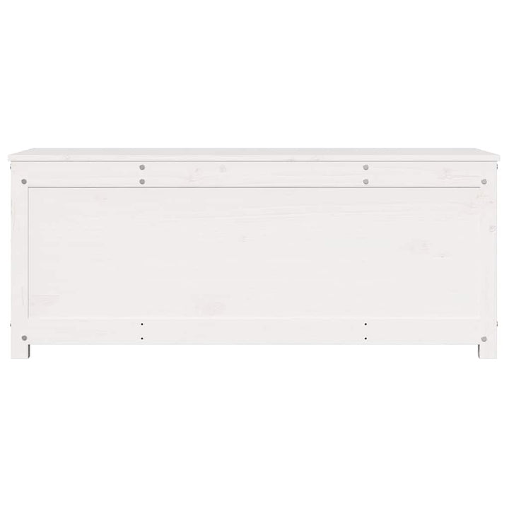opbevaringskasse 110x50x45,5 cm massivt fyrretræ hvid