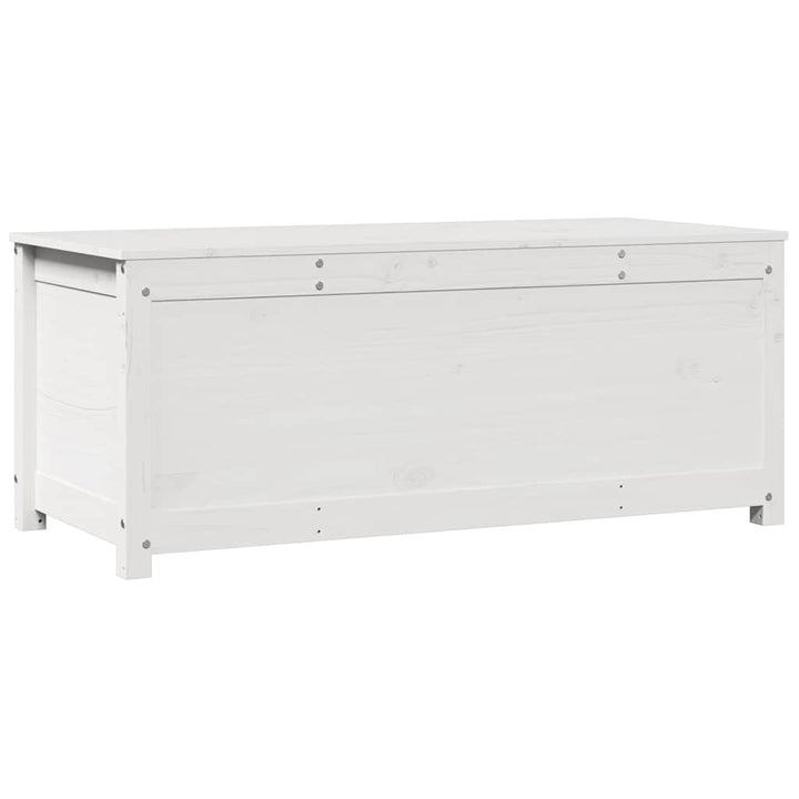 opbevaringskasse 110x50x45,5 cm massivt fyrretræ hvid
