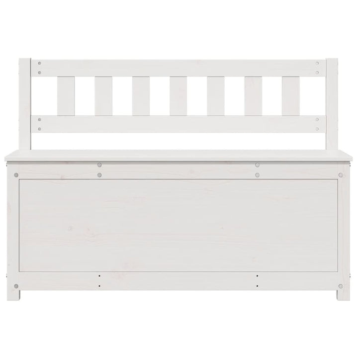bænk 110x41x76,5 cm massivt fyrretræ hvid