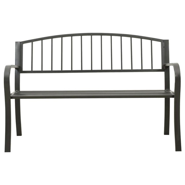 havebænk 120 cm stål grå