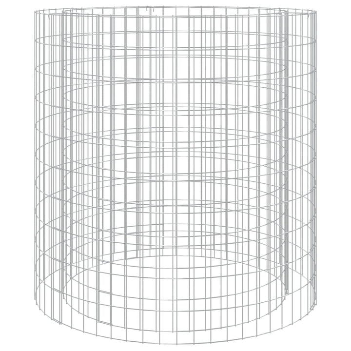 gabion-bålkurv Ø 100 cm galvaniseret jern