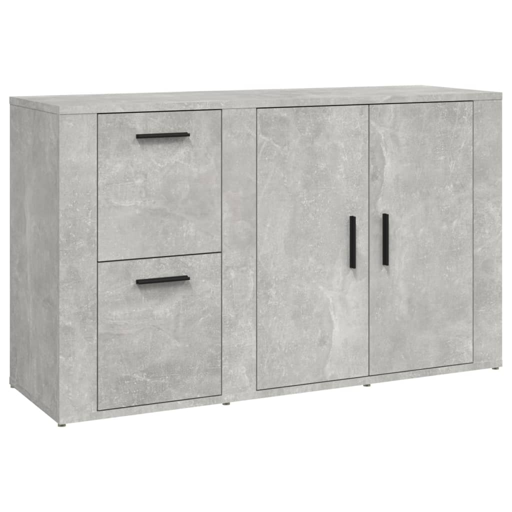 skænk 100x33x59,5 cm konstrueret træ betongrå