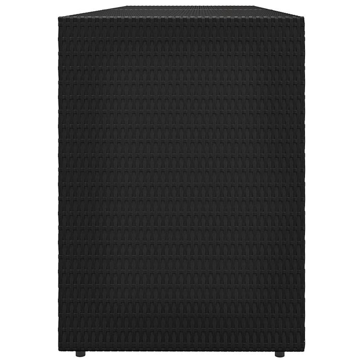 haveskab sort 198x55,5x80 cm polyrattan