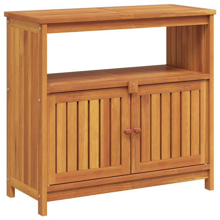 konsolbord til haven 80x35x75 cm massivt akacietræ