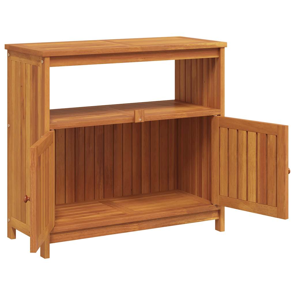 konsolbord til haven 80x35x75 cm massivt akacietræ
