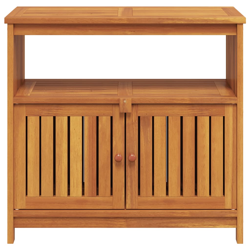 konsolbord til haven 80x35x75 cm massivt akacietræ