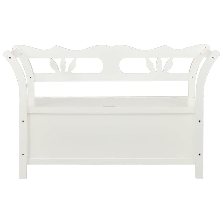 bænk 107x45x75,5 cm massivt fyrretræ hvid