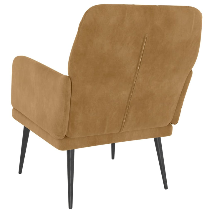 lænestol 62x79x79 cm velour brun