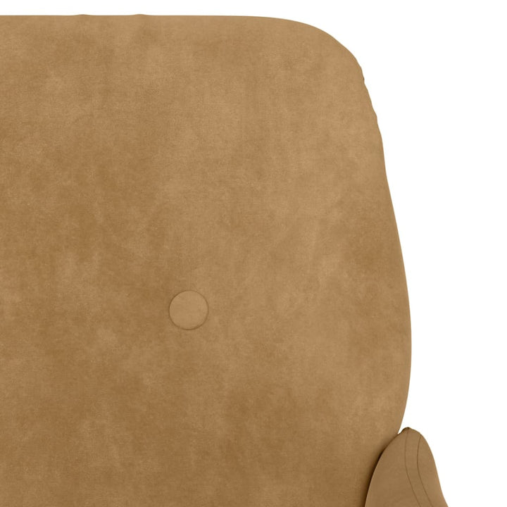 lænestol 62x79x79 cm velour brun