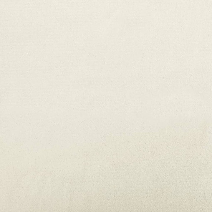 bænk 108x79x79 cm velour cremefarvet