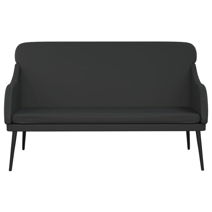 bænk 110x76x80 cm kunstlæder sort