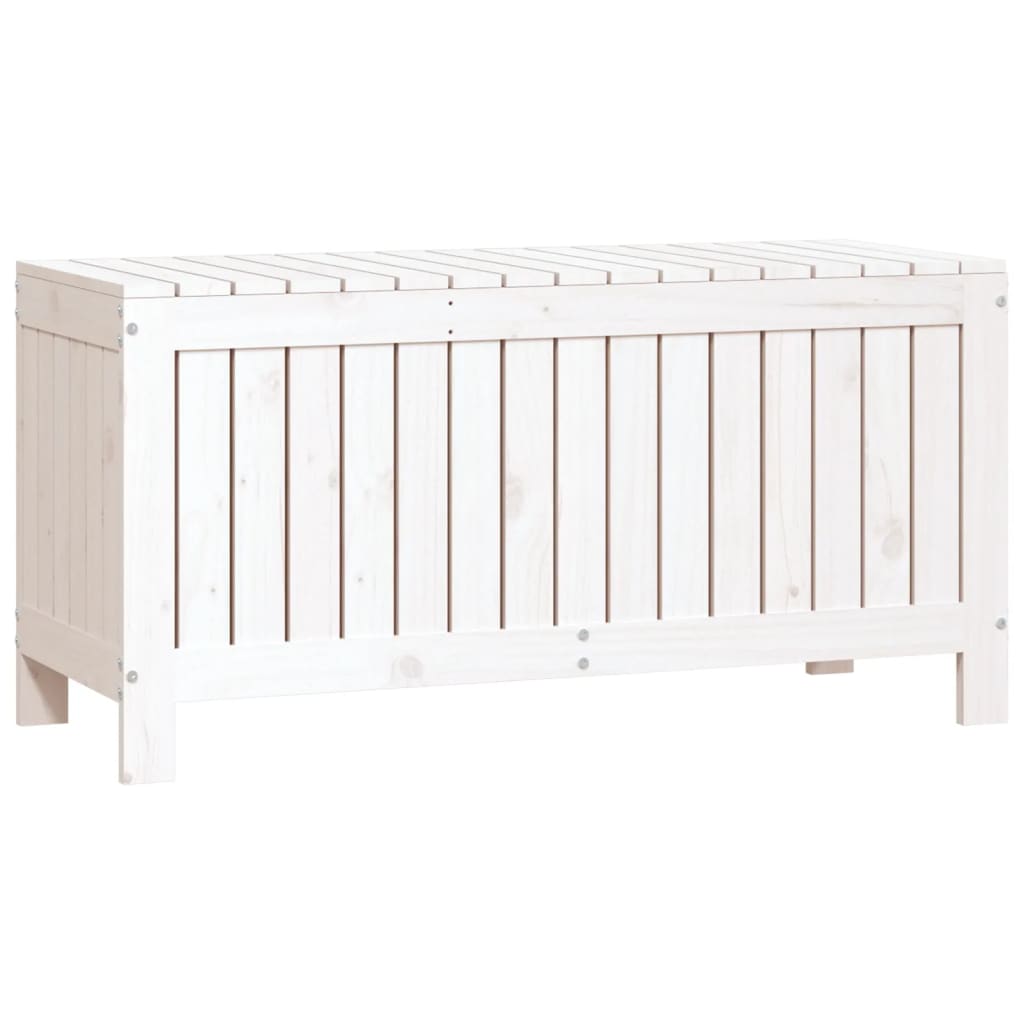 havekasse 108x42,5x54 cm massivt fyrretræ hvid