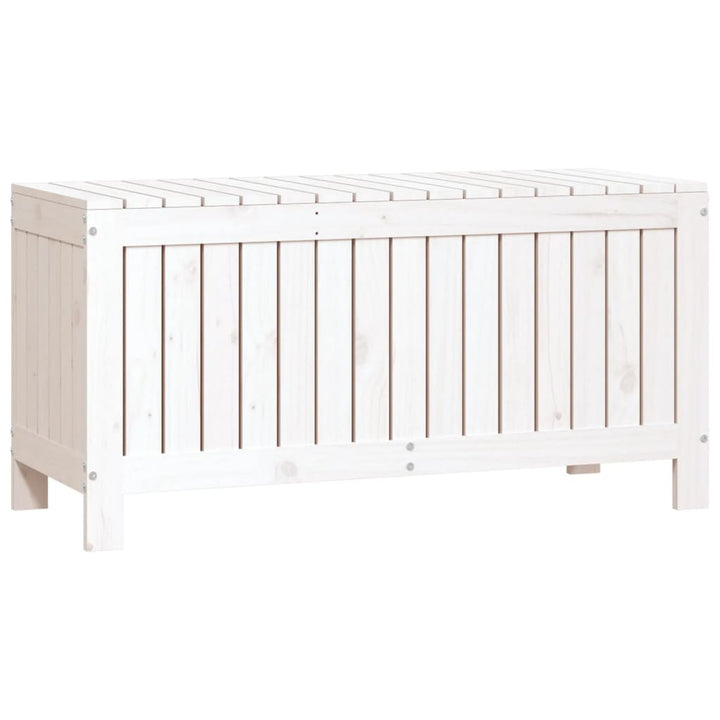 havekasse 108x42,5x54 cm massivt fyrretræ hvid