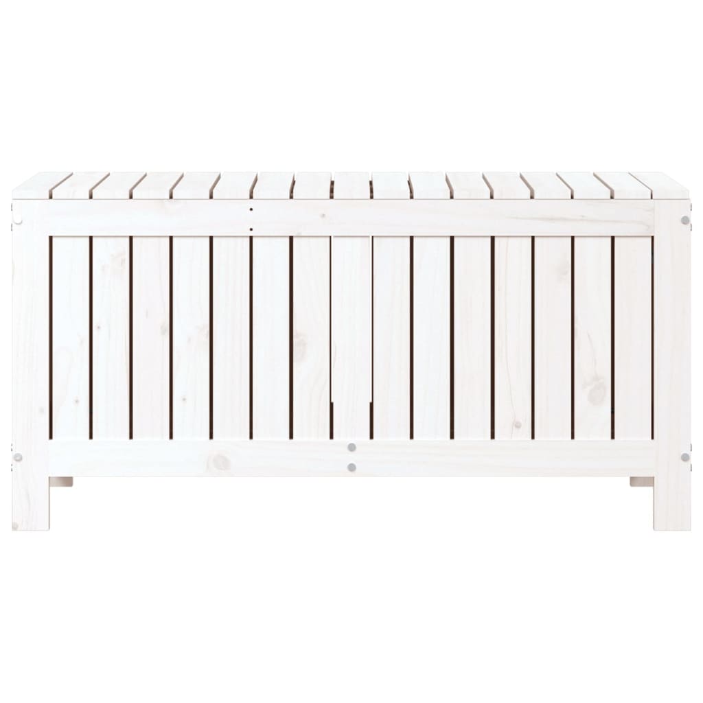 havekasse 108x42,5x54 cm massivt fyrretræ hvid