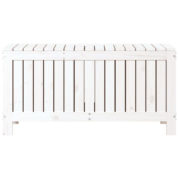 havekasse 108x42,5x54 cm massivt fyrretræ hvid