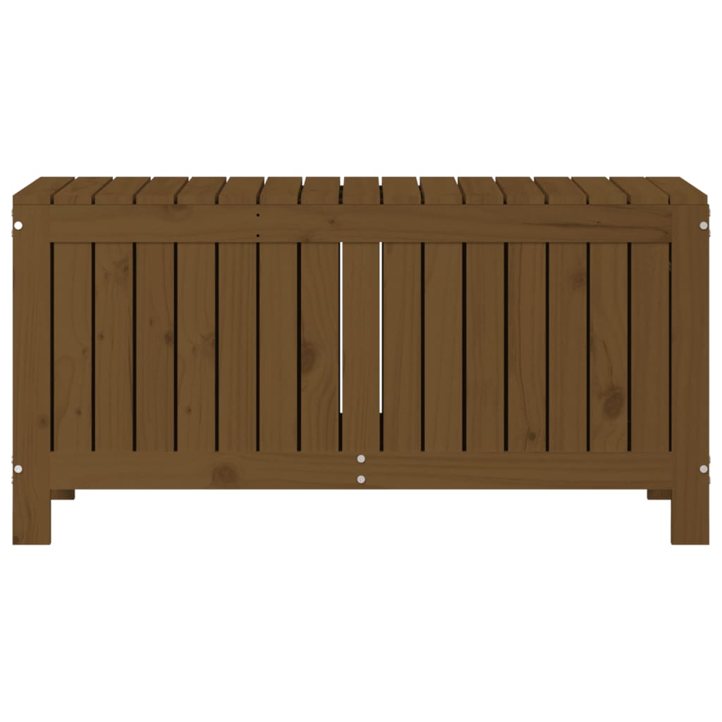 havekasse 108x42,5x54 cm massivt fyrretræ gyldenbrun
