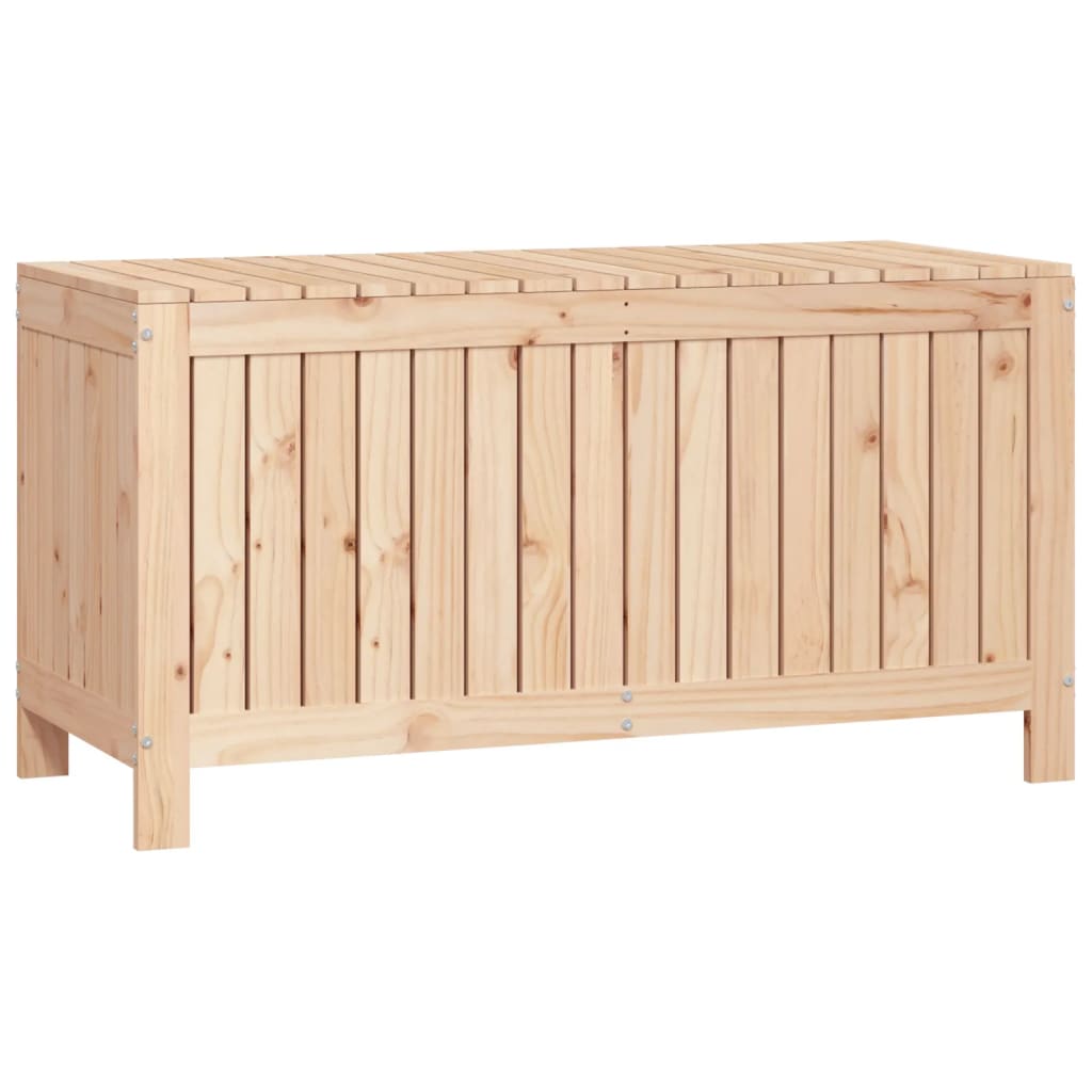 opbevaringskasse til haven 115x49x60 cm massivt fyrretræ