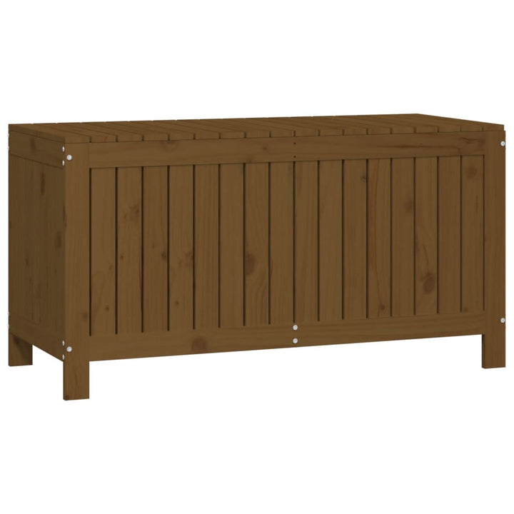 havekasse 115x49x60 cm massivt fyrretræ gyldenbrun