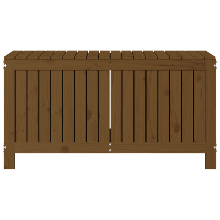havekasse 115x49x60 cm massivt fyrretræ gyldenbrun