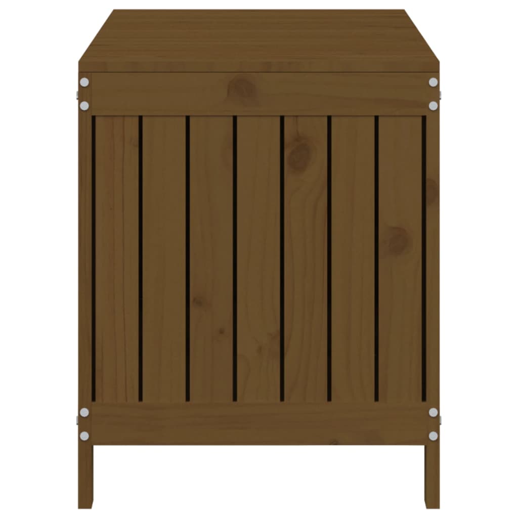 havekasse 115x49x60 cm massivt fyrretræ gyldenbrun