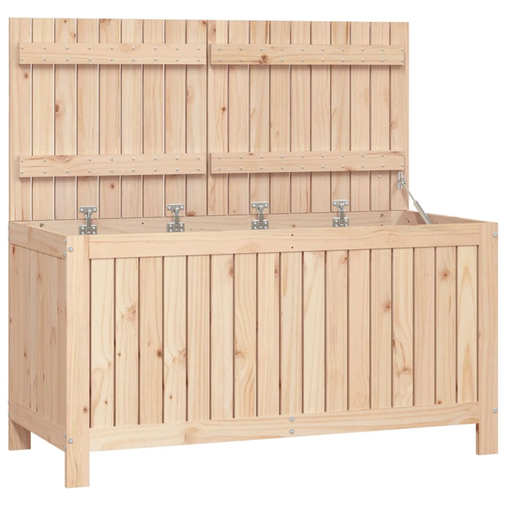 opbevaringskasse til haven 121x55x64 cm massivt fyrretræ