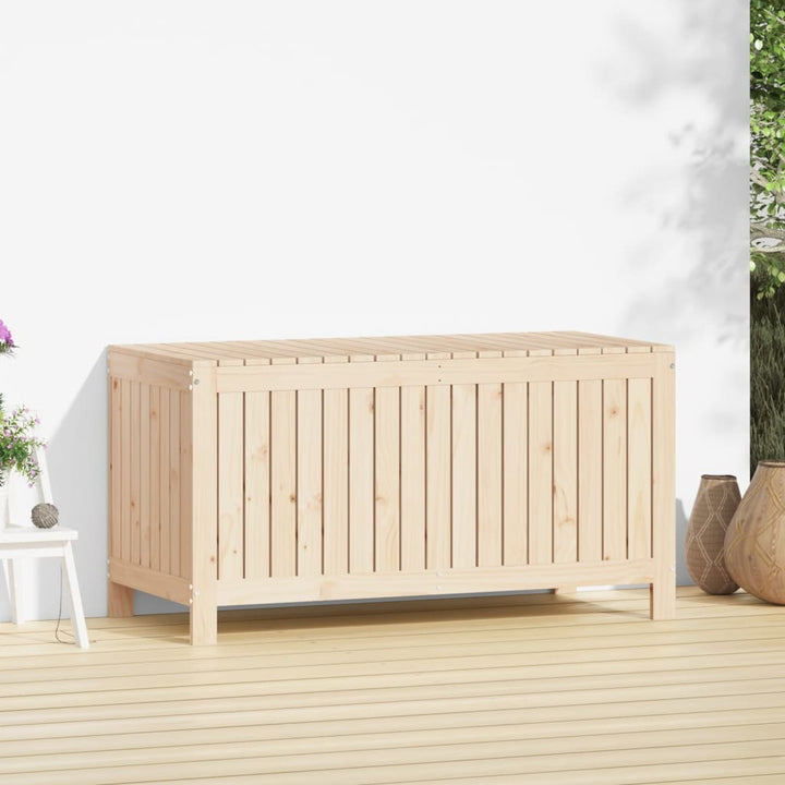 opbevaringskasse til haven 121x55x64 cm massivt fyrretræ