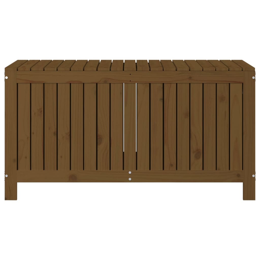 havekasse 121x55x64 cm massivt fyrretræ gyldenbrun