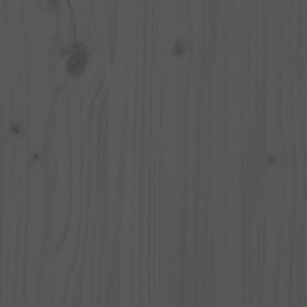 opbevaringskasse til haven 147x68x64 cm massivt fyrretræ grå