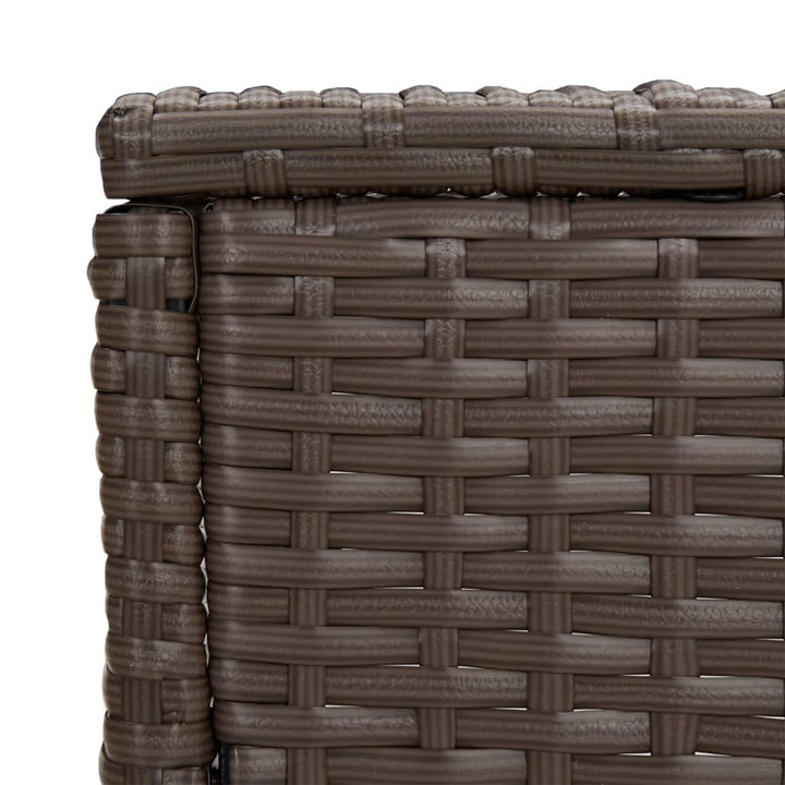 indskudsborde 3 stk. polyrattan brun