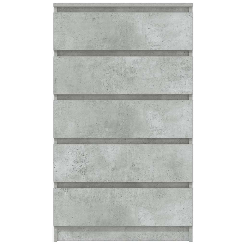 skuffeskab 60x36x103 cm konstrueret træ betongrå