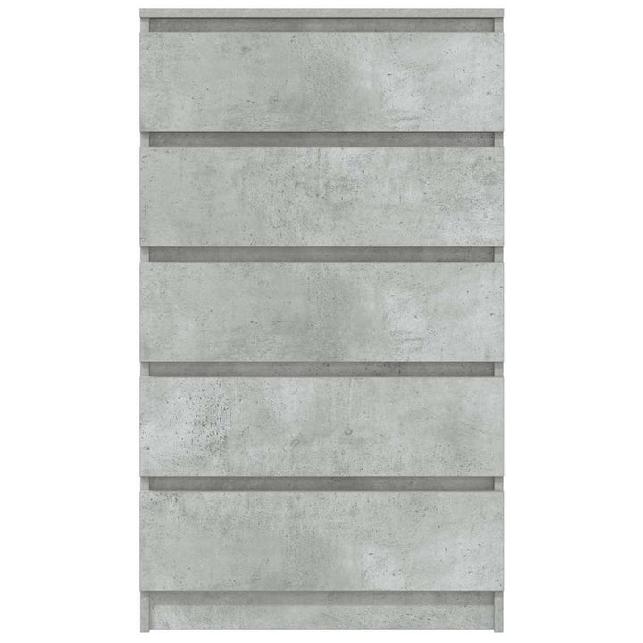 skuffeskab 60x36x103 cm konstrueret træ betongrå