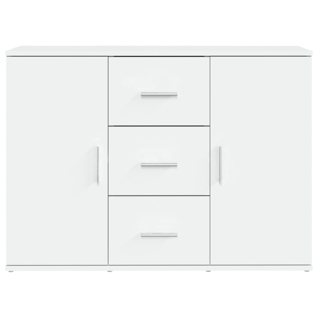 skænk 91x29,5x65 cm konstrueret træ hvid