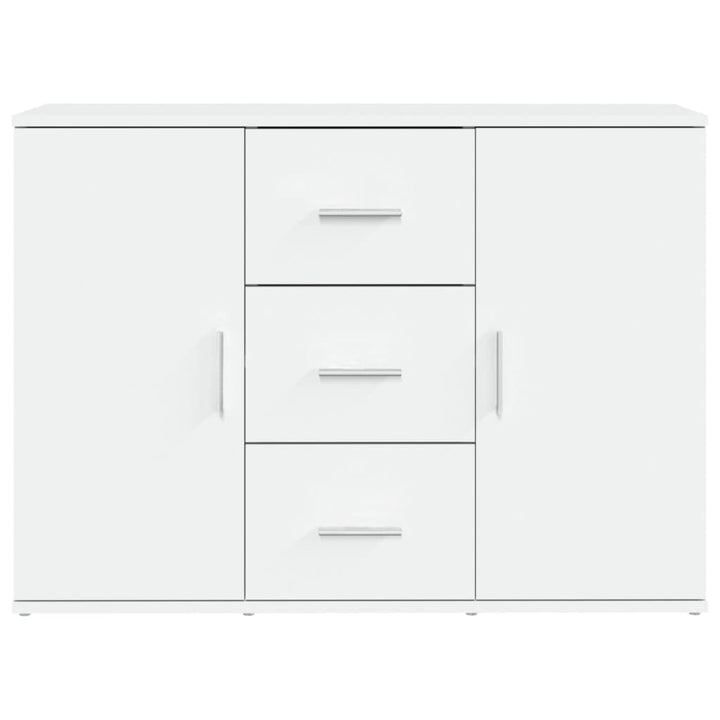 skænk 91x29,5x65 cm konstrueret træ hvid